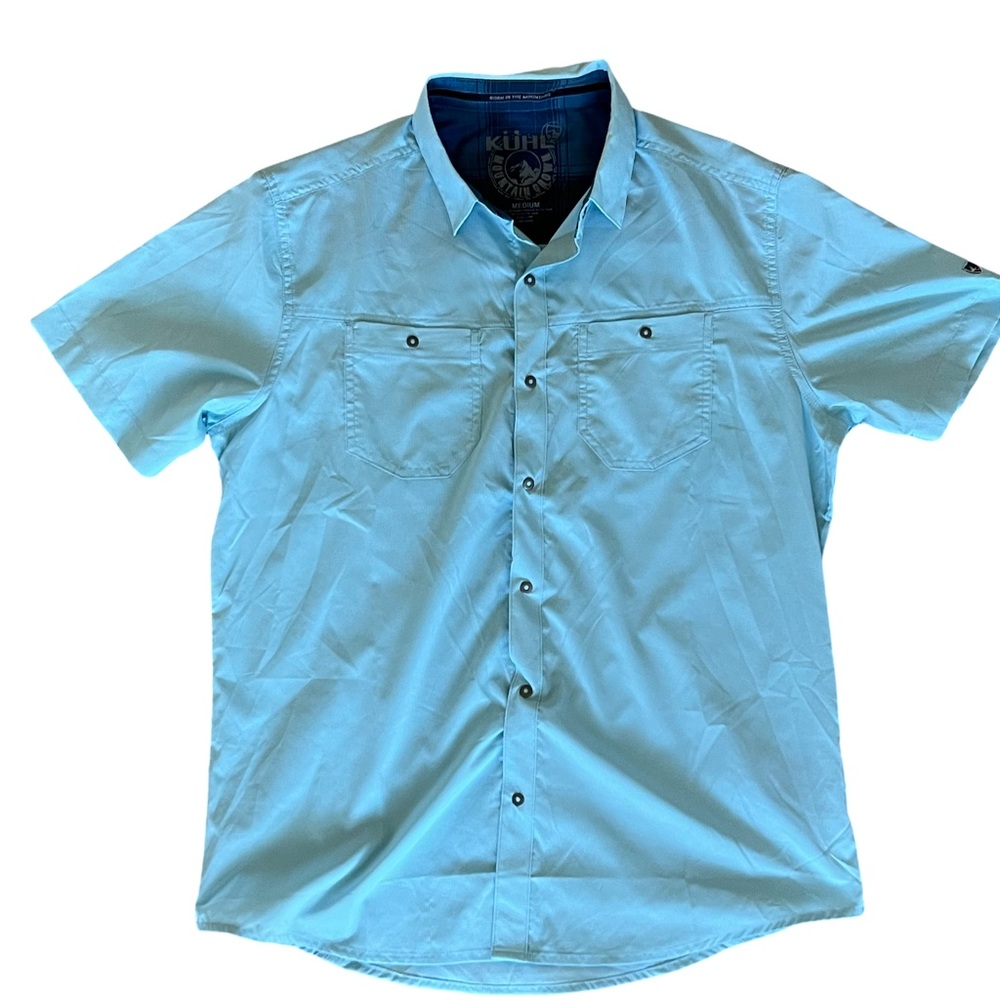 Kuhl Men's Sky Blue Casual Button Down Shirt